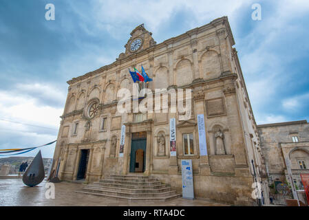 Matera, Basilicate, Pouilles, Italie - Musée National d'art médiéval et moderne de la Basilicate, Palazzo Lanfranchi . Capitale européenne de la Culture 2019 Banque D'Images