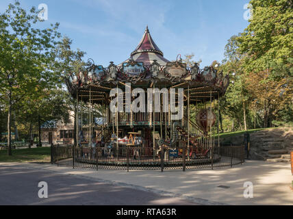 Le Jardin d'acclimatation a récemment été rénové pour rétablir cette attraction touristique parisien à son ancienne grandeur. Banque D'Images