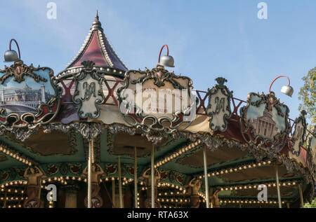 Le Jardin d'acclimatation a récemment été rénové pour rétablir cette attraction touristique parisien à son ancienne grandeur. Banque D'Images