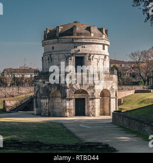 Le Mausolée de Théodoric à Ravenne, Émilie-Romagne, Italie. Banque D'Images