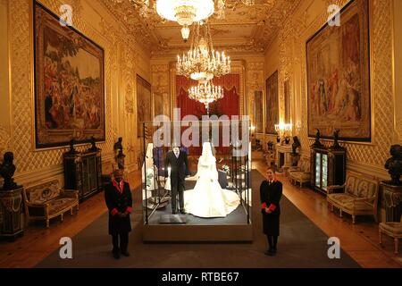 Un mariage ROYAL SAR la Princesse Eugenia et M. Jack Brooksbank ouvre au château de Windsor Banque D'Images