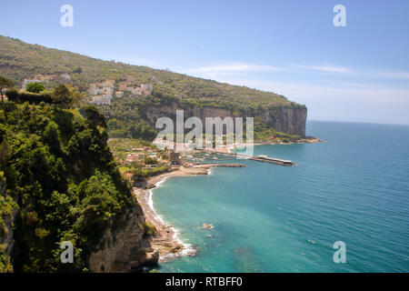 Paysage de Vico Equense péninsule de Sorrente, dans la province de Naples, Italie Banque D'Images