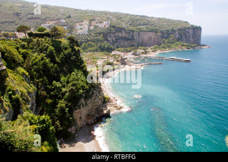 Paysage de Vico Equense péninsule de Sorrente, dans la province de Naples, Italie Banque D'Images