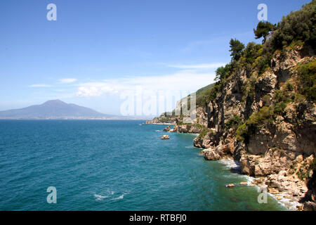 Paysage de Vico Equense péninsule de Sorrente, dans la province de Naples, Italie Banque D'Images