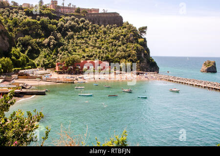 Paysage de Vico Equense péninsule de Sorrente, dans la province de Naples, Italie Banque D'Images