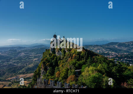 Della Rocca Guaita, château en république de Saint-Marin Banque D'Images