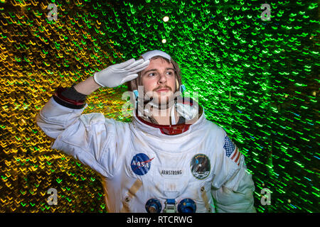 Crédit photo: Ian Georgeson Edinburgh Science Festival lance son programme 2019. Prêt pour le lancement ! De l'espace extra-atmosphérique à la se Banque D'Images