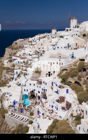 Le village d''Oia, Santorin, Grèce Banque D'Images