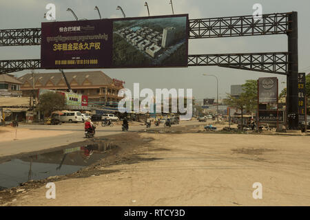 Casinos de ville frontière Bavet au Cambodge Banque D'Images