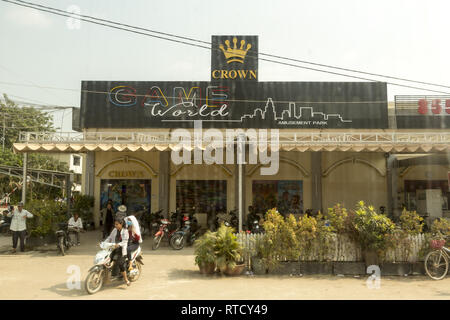 Casinos de ville frontière Bavet au Cambodge Banque D'Images