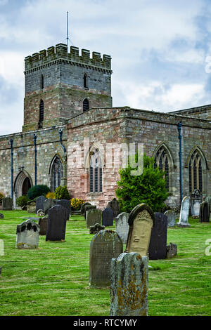 L'église de Saint Aidan, Bamburgh, Angleterre, Royaume-Uni Banque D'Images