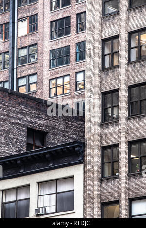 Cityscape de divers bâtiments de la ville de New York Banque D'Images