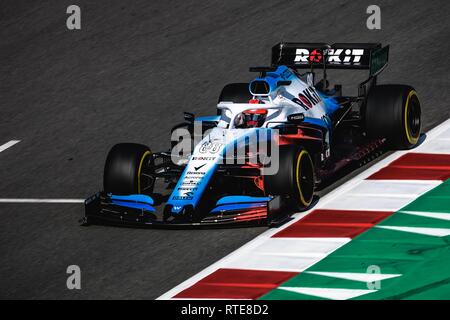 Barcelone, Espagne. 06Th Mar, 2019. ROBERT KUBICA (POL) à partir de lecteurs de l'équipe Williams FW42 au cours de son huitième jour de l'hiver Formule 1 essais au Circuit de Catalunya Crédit : Matthias Rickenbach/Alamy Live News Banque D'Images