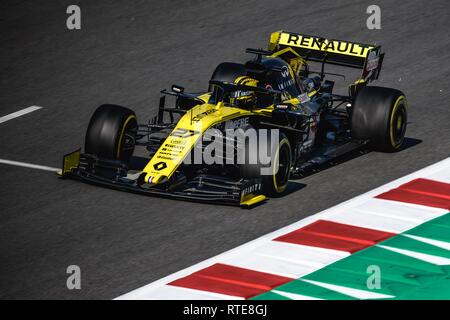 Barcelone, Espagne. 06Th Mar, 2019. NICO HÜLKENBERG (GER) de team Renault RS19 dans ses lecteurs pendant huit jours de l'hiver Formule 1 essais au Circuit de Catalunya Crédit : Matthias Rickenbach/Alamy Live News Banque D'Images