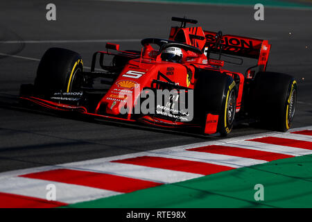 Montmelo, Espagne. 06Th Mar, 2019. # 05 Sebastian Vettel, Scuderia Ferrari. Montmelo Barcelone 01/03/2019 Circuit de Formule 1 Test 2019 Foto Federico Basile/Insidefoto insidefoto Crédit : srl/Alamy Live News Banque D'Images