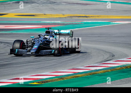 Barcelone, Espagne. 06Th Mars, 2019. Circuit de Barcelona-Catalunya, Barcelone, Espagne. 1er mars 2019. Les essais de Formule 1 Jour 8 ; de la Mercedes Valtteri Bottas pendant l'hiver de l'équipe d'essais sur le circuit de Catalogne : Action Crédit Plus Sport/Alamy Live News Banque D'Images