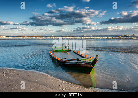 Plage de Spiaggia di Boccasetta Po-Delta dans dans le Nord de l'Italie Banque D'Images