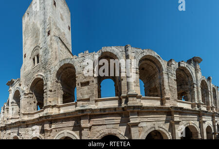 Arène romaine à Arles, Provence, France Banque D'Images