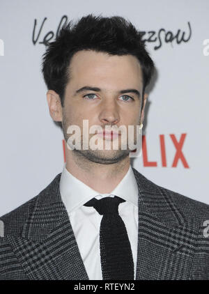 Première de Buzzsaw velours avec : Tom Sturridge Où : Los Angeles, California, United States Quand : 28 Jan 2019 Apega/WENN.com Crédit : Banque D'Images