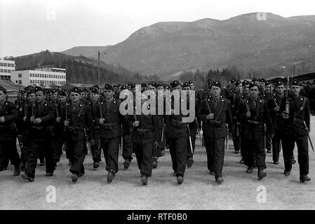 Des soldats de la Légion Noire à Koševo, Sarajevo. Date Avril 1942 Banque D'Images