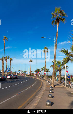 Boulevard de la Corniche, Casablanca, Maroc Banque D'Images