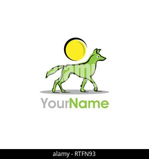 Logo chien illustration vectorielle . Coloré et lumineux Illustration de Vecteur