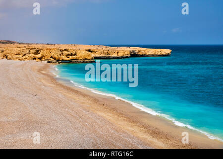 Sultanat d'Oman, du gouvernorat, Ivry-sur-plage près de Wadi ash Shab Banque D'Images