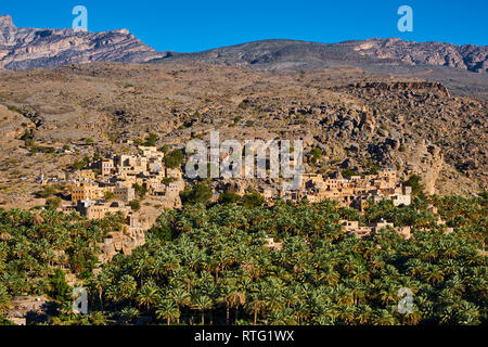 Sultanat d'Oman, Ad-Dakhiliyah, Région de village in Misfat al Abriyyin Banque D'Images