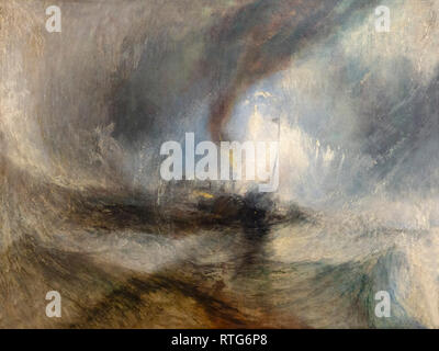 Tempête de neige - un Steam-Boat Harbour en bouche, JMW Turner, 1842, Banque D'Images