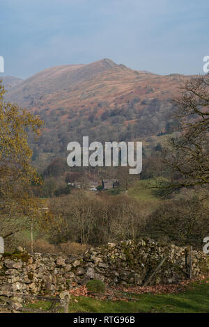 La haute et basse pike Pike, formant la partie orientale de la Fairfield Horseshoe, vu de Loughrigg Fell, Lake District, UK Banque D'Images