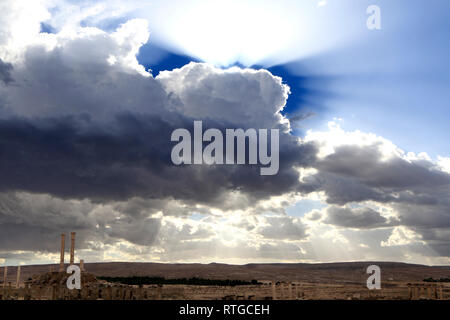 Ancienne ville romaine (2-3ème siècles), Timgad, Batna Province, Algérie Banque D'Images