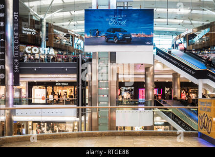 Le centre commercial Westquay de Southampton. Banque D'Images