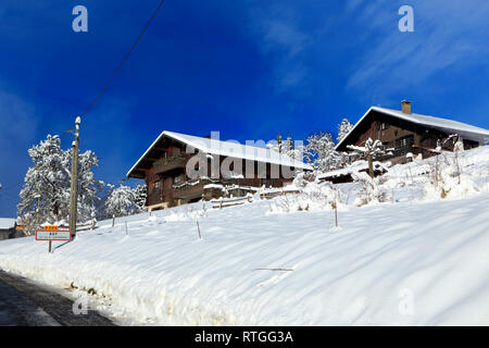 Vallée de l'Arves, près de Samoëns, Saint-Sigismond, Haute-Savoie, France Banque D'Images