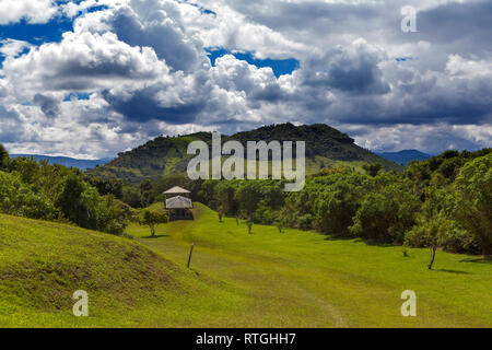 Site archéologique de l'Alto de los Idolos près de San Agustin, Colombie Banque D'Images