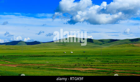 Route de Tsetserleg à Kharakhorin, Mongolie Banque D'Images