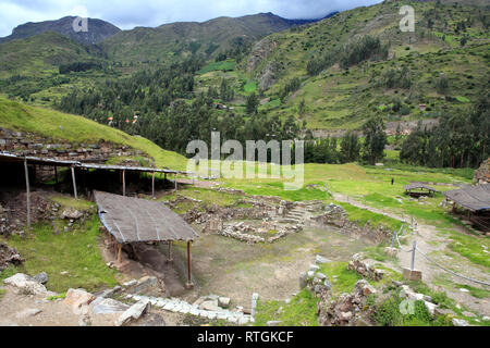 Chavin de Huantar ruines (5e siècle avant J.-C.), Ancash, Pérou Banque D'Images