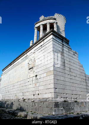 Monument romain Trophee des Alpes, La turbie, Provence, France Banque D'Images