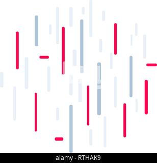 Des lignes verticales multicolores sur fond blanc rouge Illustration de Vecteur