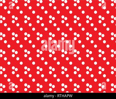 Pois blancs sur fond rouge, background Illustration de Vecteur