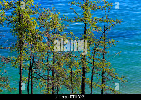 L'île Olkhon, paysage près du lac Baïkal, Kharantsy, Russie Banque D'Images