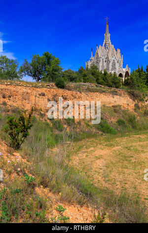 Dans l'église de Montserrat Daroca, Alt Camp, près de Tarragone, Catalogne, Espagne Banque D'Images