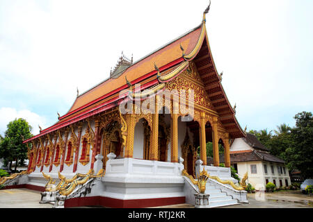 Wat Nong Sikhounmuang (1729), temple bouddhiste, Luang Prabang, Laos Banque D'Images