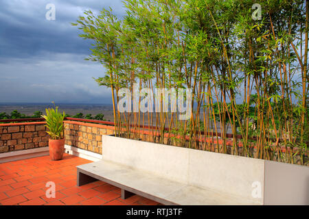 Vue depuis la montagne de Sam-Nui, Chau Doc, An Giang, Vietnam Banque D'Images