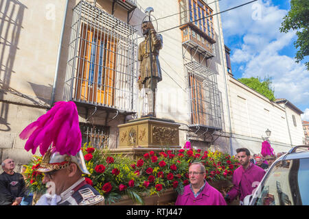 Procession religieuse pour Festival de San Isidro, Mai 15, Madrid, Espagne Banque D'Images