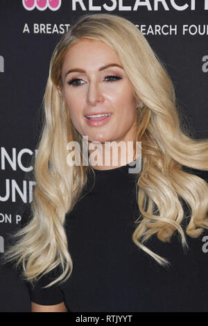 Beverley Hills, Californie, États-Unis. 28 Février, 2019. Paris Hilton au 2019 "Une soirée inoubliable" au profit du Women's Cancer Research Fund a tenu à l'hôtel Beverly Wilshire Beverly Hills à Los Angeles, CA le jeudi 28 février, 2019. Crédit photo : RPAC / PictureLux PictureLux / Crédit : Les Archives de Hollywood/Alamy Live News Banque D'Images