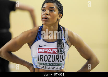 Glasgow, Royaume-Uni. 2 mars 2019. European Athletics Indoor Championships, Emirates Arena de Glasgow. 2 mars 2019. Credit : Nigel Bramley/Alamy Live News Banque D'Images