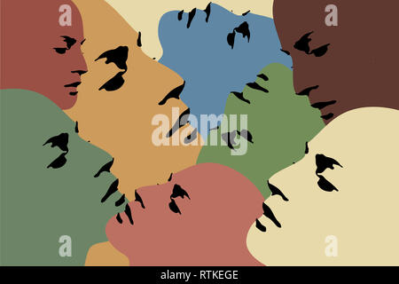 Les droits de l'silhoutte of mountain range at sunset - Version illustration Banque D'Images