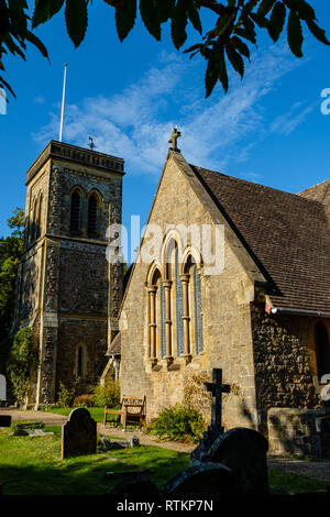 St Lawrence Parish Church, Church Road, rue Pierre, joint, Kent Banque D'Images