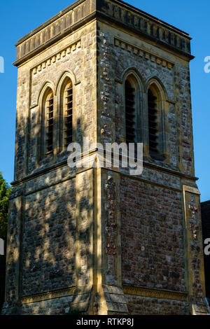 St Lawrence Parish Church, Church Road, rue Pierre, joint, Kent Banque D'Images