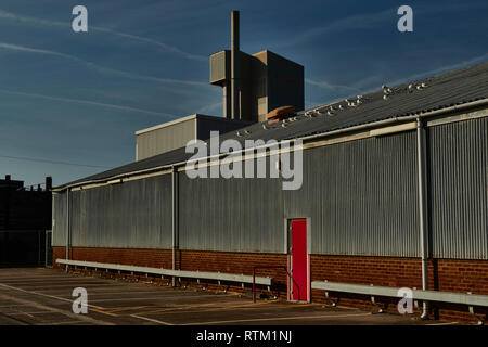 Les agrégats de Brett dans le paysage de l'usine de Whitstable sur la côte du Kent, Angleterre, Royaume-Uni, Europe Banque D'Images